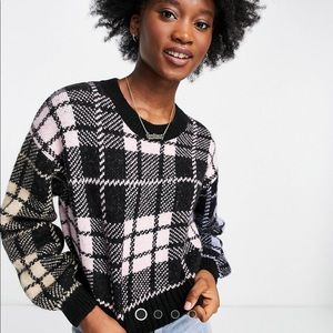 ASOS Multicolored Cropped Sweater